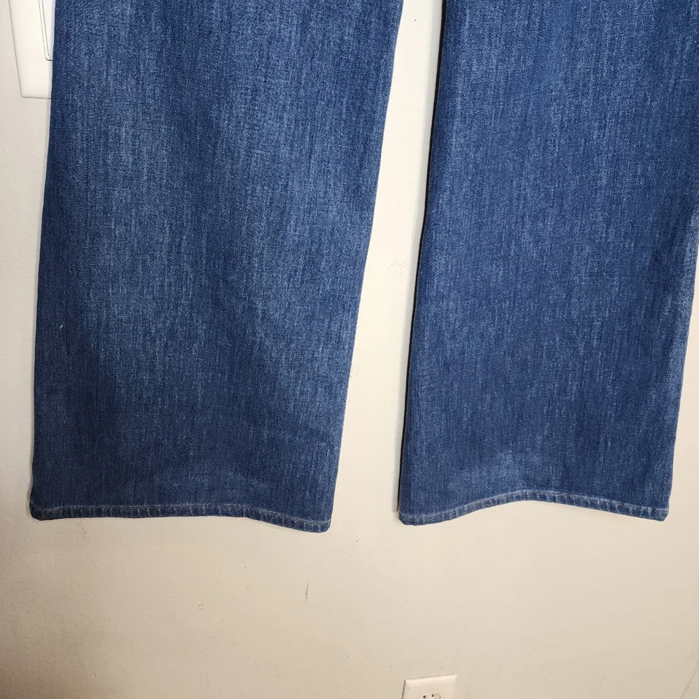Level 99 29 Tall Stretch Denim Icon Flare‎ Wideleg Medium Wash Jeans Size 29 (8)
